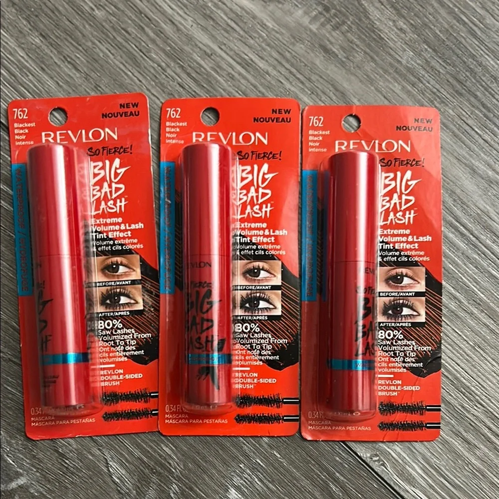 3x Revlon so fierce big bad lash mascara waterproof ( Firm price )